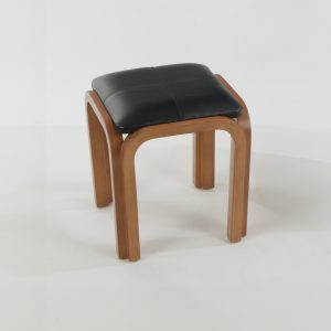 Pisito Domo 4C - Madera Miel Ulmo – Cuero Negro